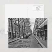 Straat van Parijs V2 Briefkaart (Voorkant / Achterkant)