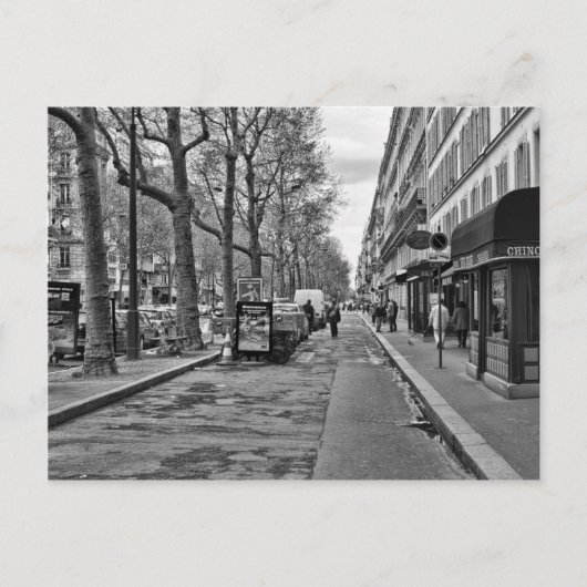 Straat van Parijs V2 Briefkaart (Voorkant)