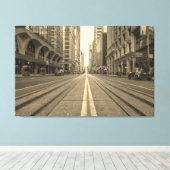 Straat van San Francisco Canvas Afdruk (Insitu (Houten vloer))