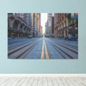Straat van San Francisco Canvas Afdruk (Insitu (Houten vloer))