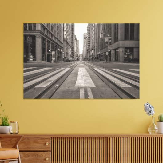 Straat van San Francisco Canvas Afdruk (Insitu (Woonkamer))