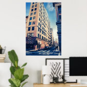 Straat van San Francisco Poster (Thuiskantoor)