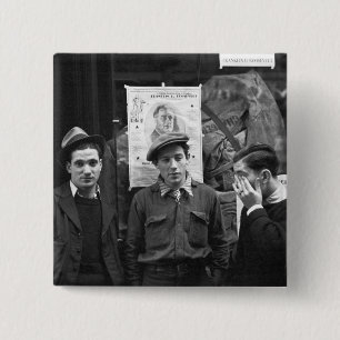 Straat voor FDR: 1936 Vierkante Button 5,1 Cm