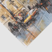 Straat waterverf Praag Tissuepapier (Detail)