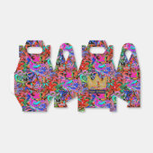 Straatachtige graffiti met kroon bedankdoosjes (Uitgevouwen)