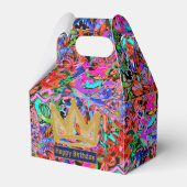 Straatachtige graffiti met kroon bedankdoosjes (Voorkant Zijde)