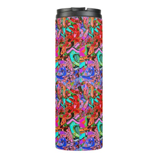 Straatachtige graffiti thermosbeker (Achterkant)