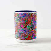 Straatachtige graffiti tweekleurige koffiemok (Center)