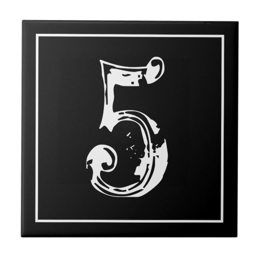  straatadres en huisnummer tegeltje (Voorkant)