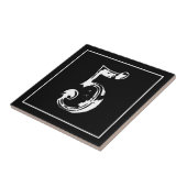  straatadres en huisnummer tegeltje (Zijkant)