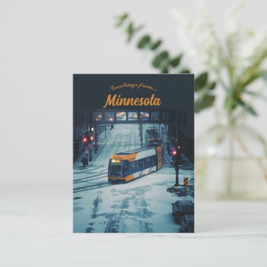 Straatauto in St Paul Minnesota Briefkaart (Staand voorkant)