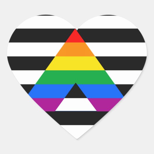STRAATBAAR ALLEEN PRIDE 2014 PRIDE HART STICKER (Voorkant)