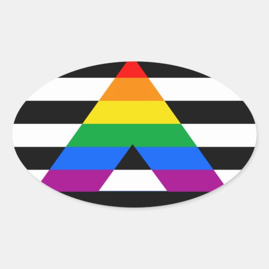 STRAATBAAR ALLEEN PRIDE 2014 PRIDE OVALE STICKER (Voorkant)