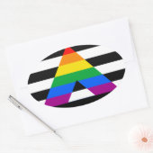 STRAATBAAR ALLEEN PRIDE 2014 PRIDE OVALE STICKER (Envelop)