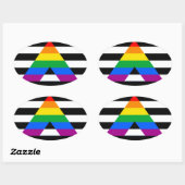 STRAATBAAR ALLEEN PRIDE 2014 PRIDE OVALE STICKER (Vel)
