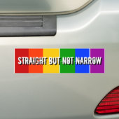STRAATBAAR MAAR NIET NARROW BUMPERSTICKER (Op auto)