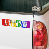 STRAATBAAR MAAR NIET NARROW BUMPERSTICKER (Op Truck)