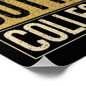 STRAATBAAR OUTTA COLLEGE Graduation Senior Afstude Poster (Hoek)