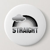 STRAATBAAR RAINBOW RONDE BUTTON 4,0 CM (Voorkant)