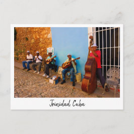 Straatband in Trinidad, Cuba-briefkaart Briefkaart