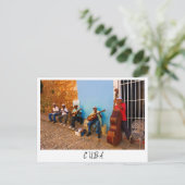 Straatband in Trinidad, Cuba-briefkaart Briefkaart (Staand voorkant)