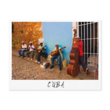 Straatband in Trinidad, Cuba-briefkaart