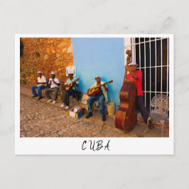 Straatband in Trinidad, Cuba-briefkaart Briefkaart