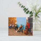 Straatband in Trinidad, Cuba-briefkaart Briefkaart (Staand voorkant)
