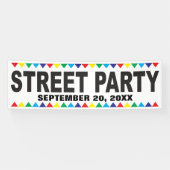 Straatbanner met jouw info spandoek (Horizontaal)