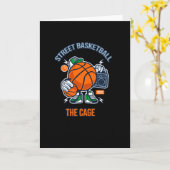 Straatbasketbal Kaart (Gele Bloem)