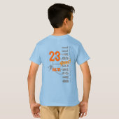 Straatbasketbal | Kinder Rugtas T-shirt (Achterkant volledig)