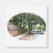 Straatbeeld, Beaufort, SC Magneet (Voorkant)