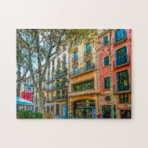 Straatbeeld in Barcelona.