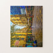 Straatbeeld in Barcelona. Legpuzzel (Verticaal)