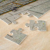 Straatbeeld in Barcelona. Legpuzzel (Zijkant)
