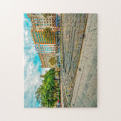 Straatbeeld in Barcelona. Legpuzzel (Verticaal)