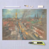 Straatbeeld in Indianapolis (door Glenn Henshaw) Tissuepapier (Craft)