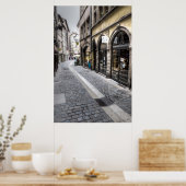 Straatbeeld in oude stad, Frankrijk Poster (Keuken)
