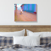 Straatbeeld in Trinidad, Cuba Canvas Afdruk (Insitu (Slaapkamer))