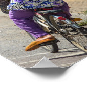 Straatbeeld in Vietnam Poster (Hoek)