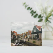 Straatbeeld in Volendam, Nederland Briefkaart (Staand voorkant)