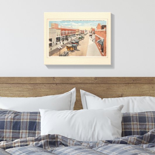  straatbeeld, West Palm Beach, Florida Canvas Afdruk (Insitu (Slaapkamer))