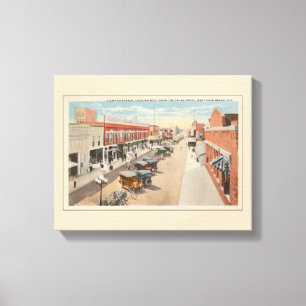 straatbeeld, West Palm Beach, Florida Canvas Afdruk