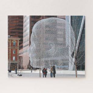 Straatbeeldhouwkunst Calgary. Legpuzzel