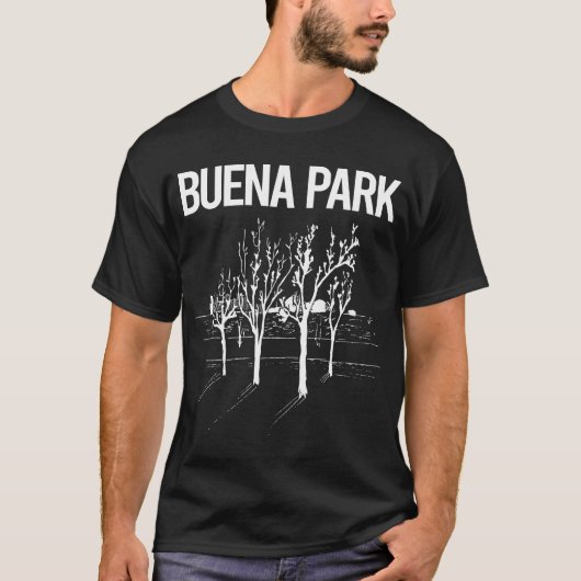 Straatbomen Buena Park T-shirt (Voorkant)