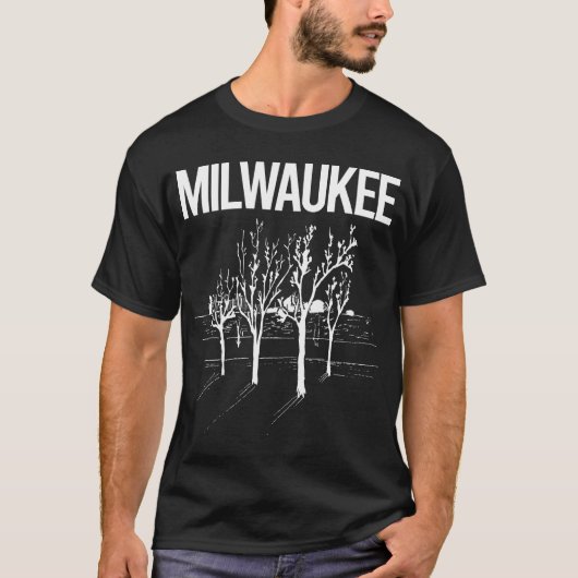 Straatbomen Milwaukee T-shirt (Voorkant)
