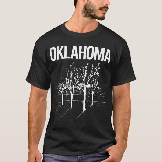Straatbomen Oklahoma T-shirt (Voorkant)