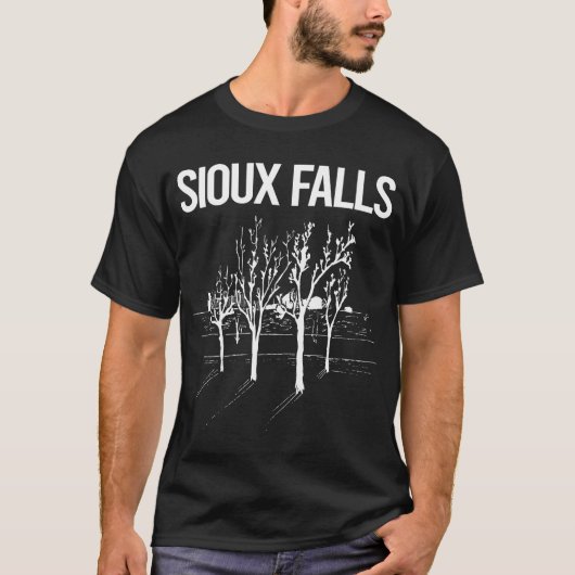 Straatbomen Sioux Falls T-shirt (Voorkant)