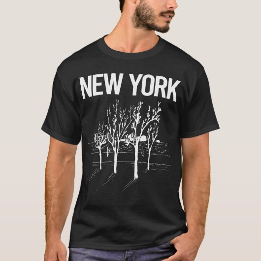 Straatbomen York T-shirt (Voorkant)