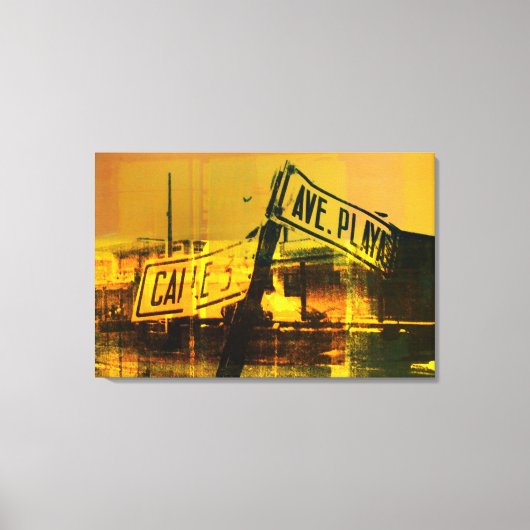Straatbord Canvas Afdruk (Voorkant)